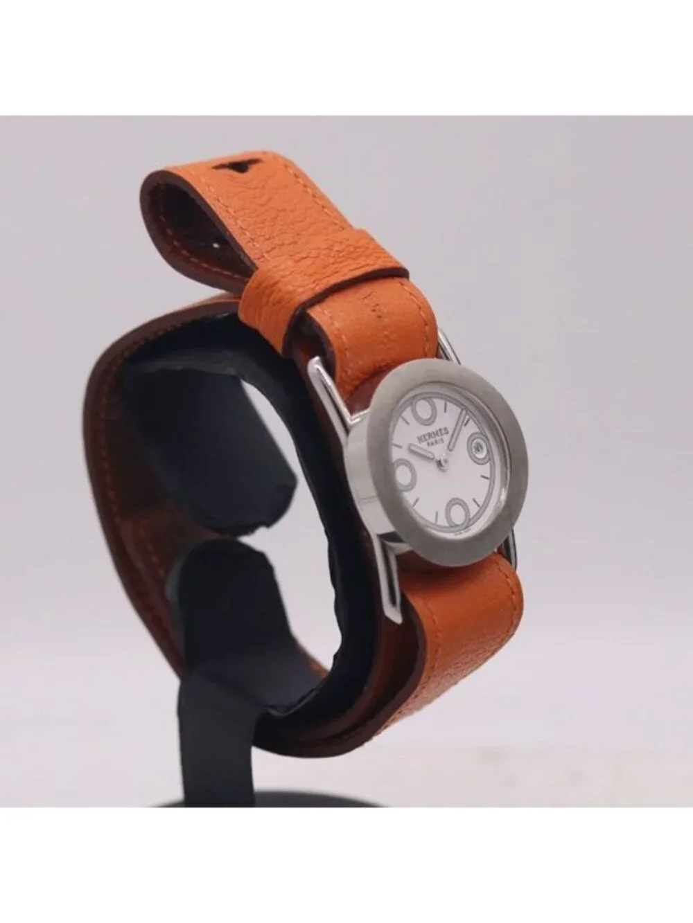 Hermes Pullman Date White Dial Watch